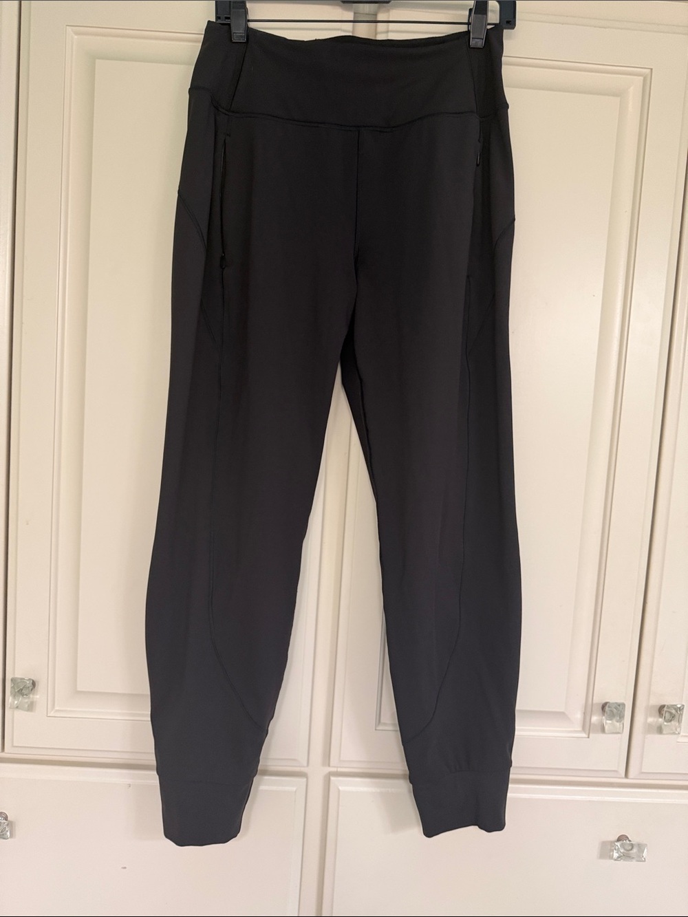 Athleta Rainier Black High-Waist Jogger Pants